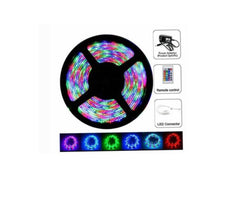 Banda Led Rgb 10 Metri Pentru Iluminare Cu Banda Adeziva Si Telecomanda