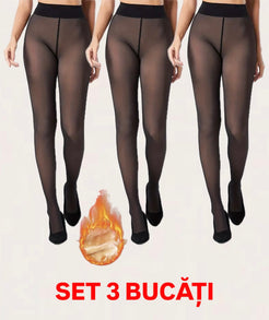 Set 3 Dresuri Termice Rezistente, Mărime Unică, Negru