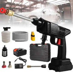 Pistol de spălat cu presiune portabil, 36V, 2X acumulatori, 25 bari, 240 l/h