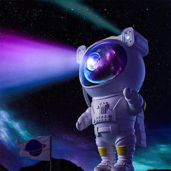 Proiector Astronaut LED – Cer Înstelat și Galaxii Magice, 8 Moduri, Telecomandă & Cap Rotativ