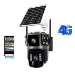 Cameră de Supraveghere Solară 6MP UltraHD Rotativă 360°