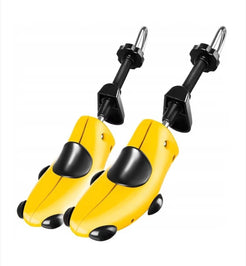 Set 2 Șanuri Universale pentru Lărgit și Alungit Încălțămintea, Reglabile, Mărime 38-42, Plastic & Metal, Galben/Negru