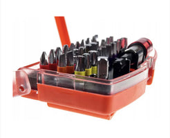 Trusă 32 Biți Hexagonali și Torx cu Adaptor pentru Șurubelniță