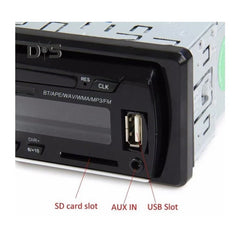 Player Auto 4 x 60W cu Bluetooth, Radio, MP3, AUX, MicroSD și Telecomandă – Compatibil Telefon