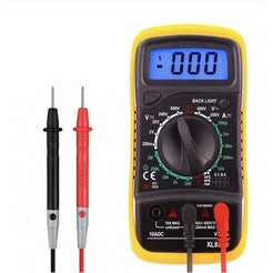 Multimetru Digital cu Funcții DC/AC, Test Diode și Tranzistori, Data Hold, LCD și Picior de Susținere