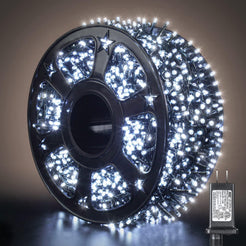 Instalație de Crăciun BecurI Model Diamant – Rolă 50 Metri, 240 LED-uri Alb Rece