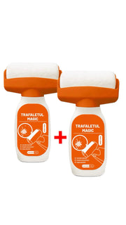 Set 2 Trafaleți Magici cu Rezervor – Reutilizabili, Lavabili, 500ml, Alb – Soluția Perfectă pentru Pereți Impecabili