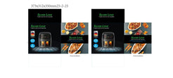 Friteuza cu aer cald, Air Fryer, afisaj digital, fereastra de previzualizare, LCD Touch Control, capacitate 10L, 3500w