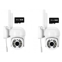 Set 2x Camera De Supraveghere Jortan Wifi, Rotatie 355 Grade, JT-8163QJ + 2 Carduri 32GB