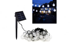 Set 2 x Instalatie de exterior cu incarcare solara cu 30 globulete