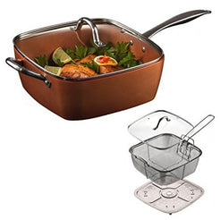 Tigaie patrata multifunctionala cu 5 piese