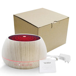 Difuzor aromaterapie , Led, 1000ml Stejar/ Alb