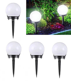 Set 4 x Lampa Solara Tip Glob Pentru Gradina, IP44, H 33