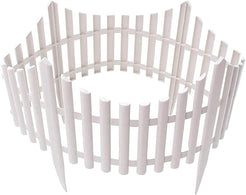 Set 6 garduri decorative din plastic, 60 x 32.5 cm, ALB
