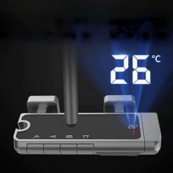 Set de duș inteligent pentru baie, cu afișaj digital, mixer pentru baie cu 4 funcții, duș tip ploaie și bideu