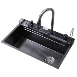 Chiuveta multifunctionala cu 2 cascade cu accesorii incluse, afisaj digital a temperaturii si robinet cascada