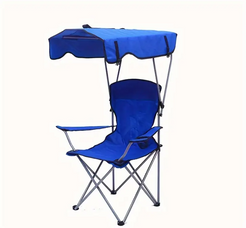 Scaun de camping exterior cu baldachin