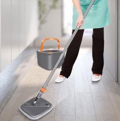 Mop rotativ patrat cu 2 rezerva
