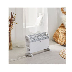 Convector Electric de Caldura, 1500 W, Termostat Reglabil, ALB