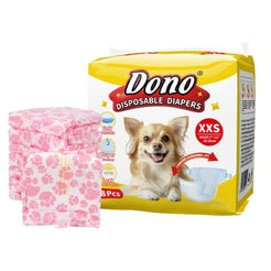 Scutece de Unică Folosință pentru Câini Femelă – Mărime XXS (18 - 30 cm)