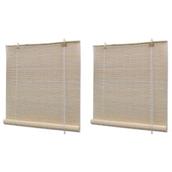 Set 2 jaluzele rulou din bambus, 90 x 180 cm