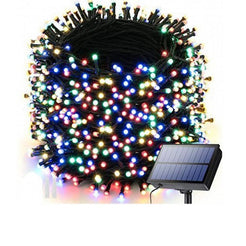 Instalatie solara pentru exterior IP44, 1000 led-uri, 100m, liniara, multicolora