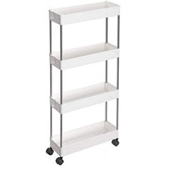 Etajera 4 Rafturi Cu Roti Pentru Spatii Inguste 86 cm