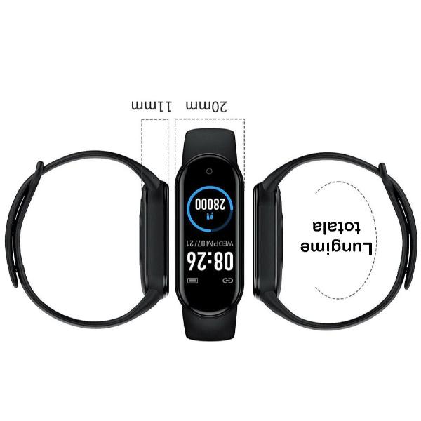Ceas Fitness M7, Notificari SMS/Apeluri, Bluethooth, Senzori Monitorizare Puls Si Oxigen , IP67