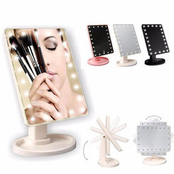 Oglinda cosmetica iluminata cu touch si rotire