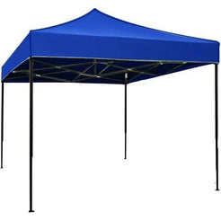 Pavilion Pliabil Stil Cort 3x3 m Cadru Metalic Rezistent Albastru/Rosu