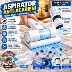 Aspirator Multifunctional Pentru Acarieni, Cu Sterilizare UV
