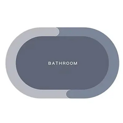 Covoras de Baie, Antiderapant, Uscare Rapida, Model Oval, 60 cm x 40 cm