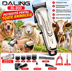 Trusa profesionala de tuns pisici caini,oi, 8 accesorii DALING