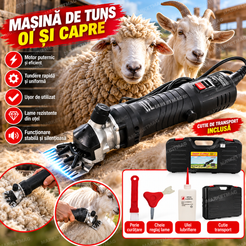 Mașină Electrică Profesională pentru Tuns Câini, Capre și Oi – 350W