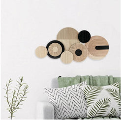 Decoratiune pentru Perete din Lemn Minimal, Design Elegant 67.5 x 34 cm