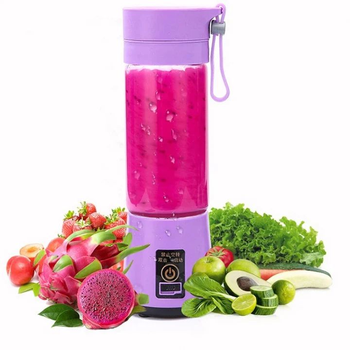 Mini Blender, Smoothie Maker, Portabil, Incarcare USB, Acumulator, 380ml