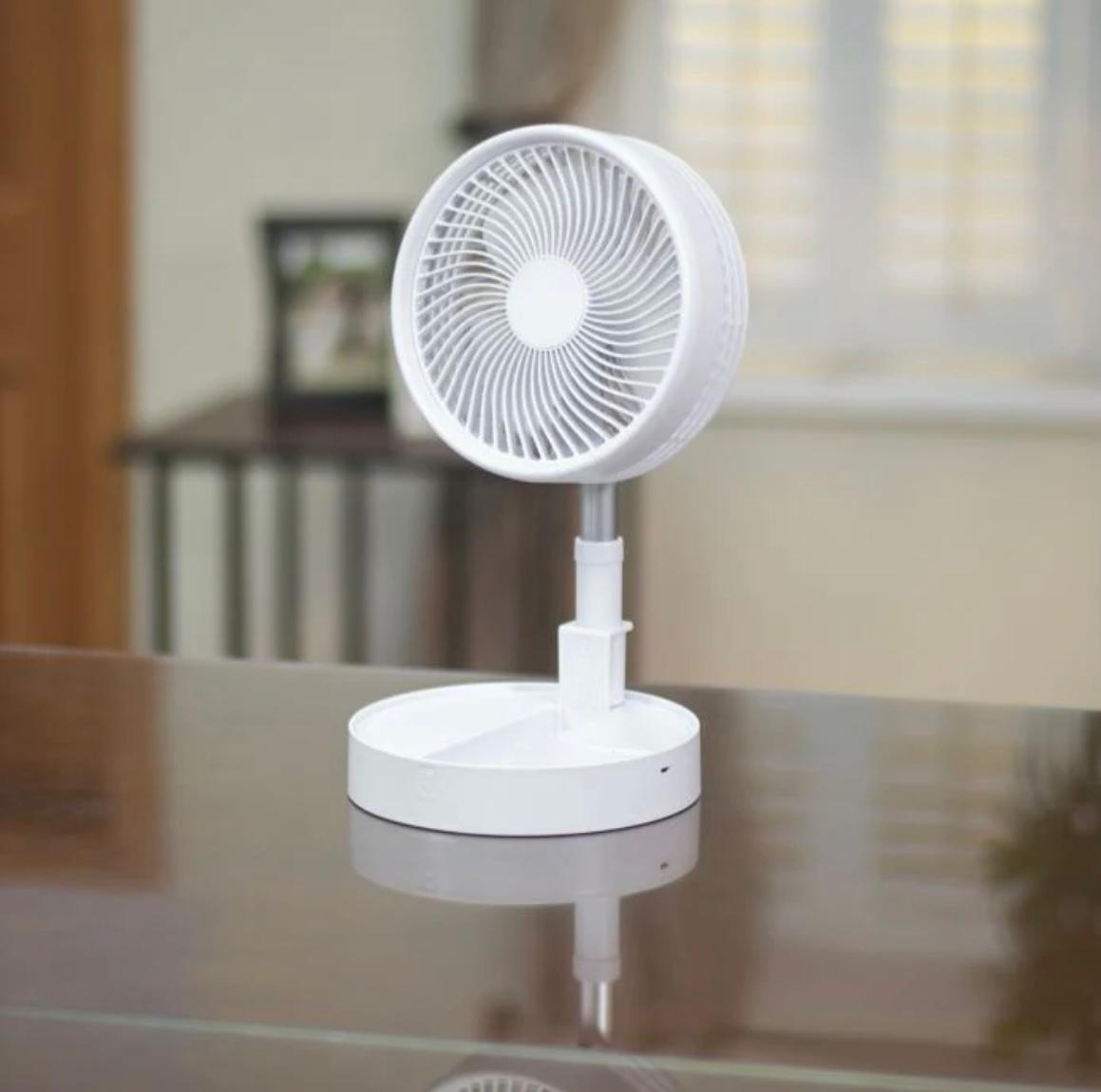 Ventilator portabil si telescopic cu acumulator si incarcare USB