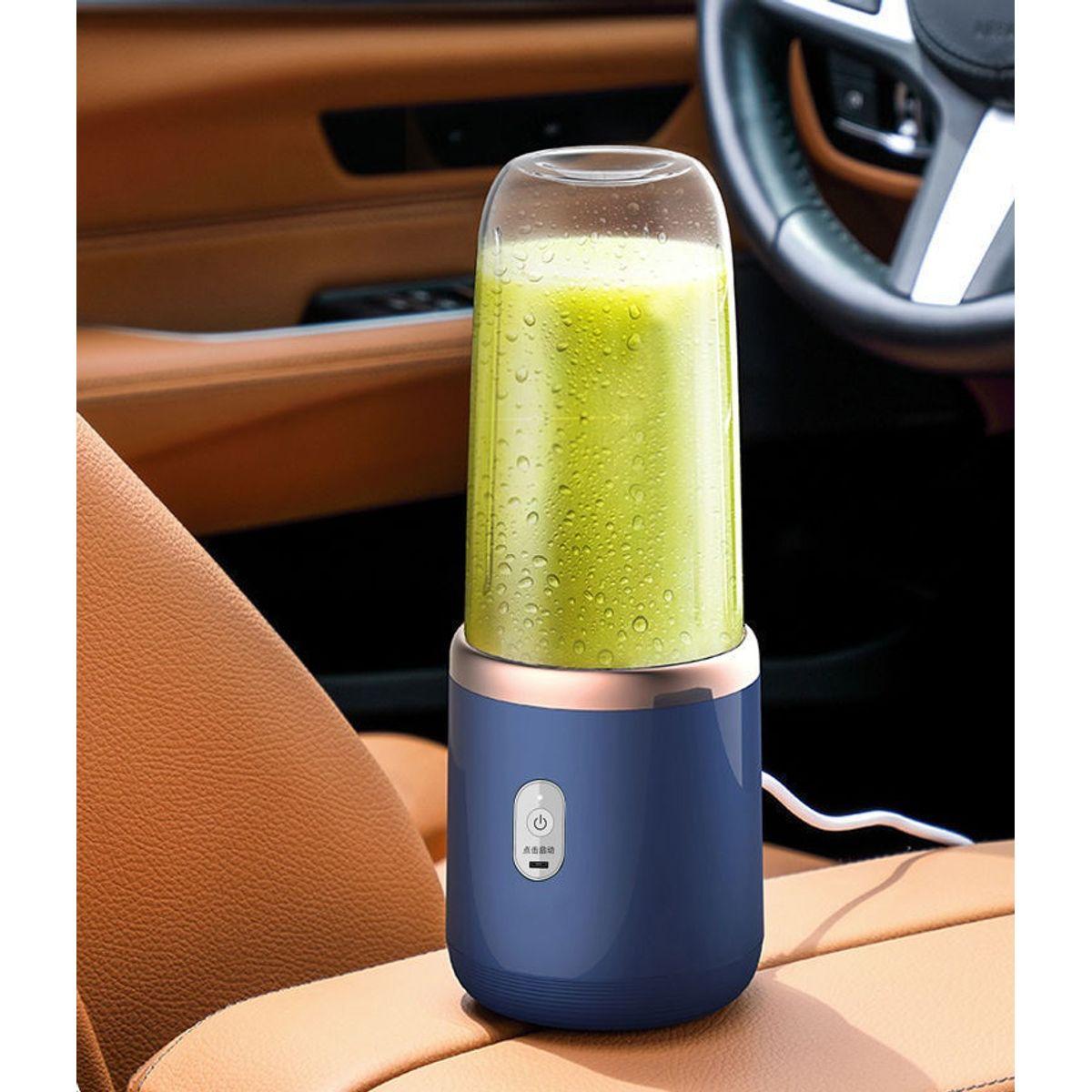 Blender Electric Mini Fără Fir – Portabil, Reîncărcabil USB, cu 2 Vase de 400 ml și 6 Lame din Oțel Inoxidabil