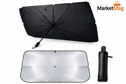 Parasolar pliabil tip umbrela pentru parbrizul masinii