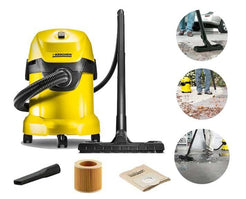 Aspirator Multifuncțional Karcher WD 3 Compact – 3 Funcții: Aspirare Umedă/Uscată și Suflare, 17L, 1000W, Furtun 2m