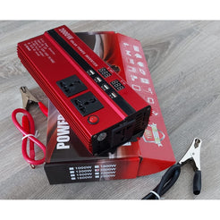 Invertor Auto Solar, Display Dublu cu 4 Mufe USB, 2 Iesiri,2000W