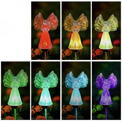 Set 2 x Lampa cu Incarcare Solara pentru Decorarea Gradinii Model Ingeras